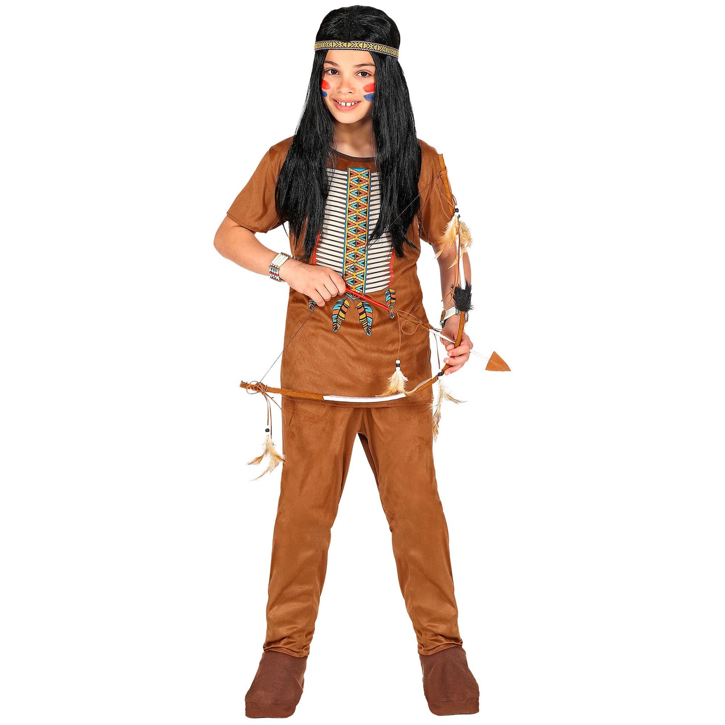 "INDIANER" (Oberteil, Hose, Stirnband) – Detailansicht