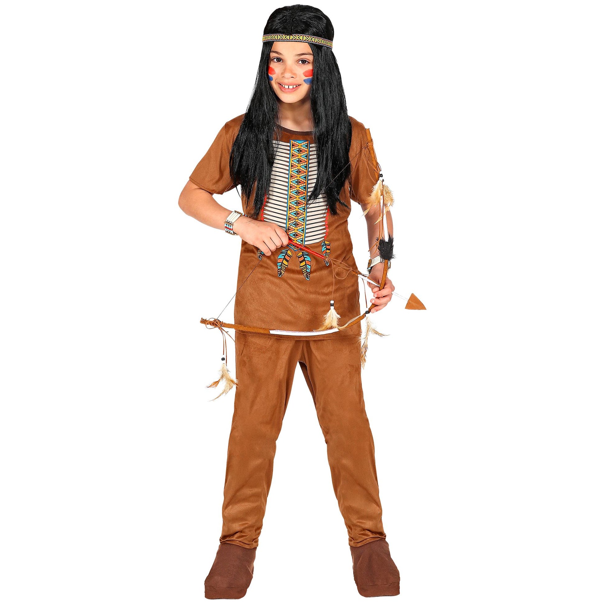 "INDIANER" (Oberteil, Hose, Stirnband) – Detailansicht