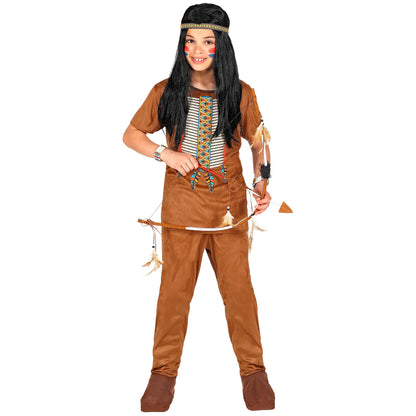 "INDIANER" (Oberteil, Hose, Stirnband) – Detailansicht