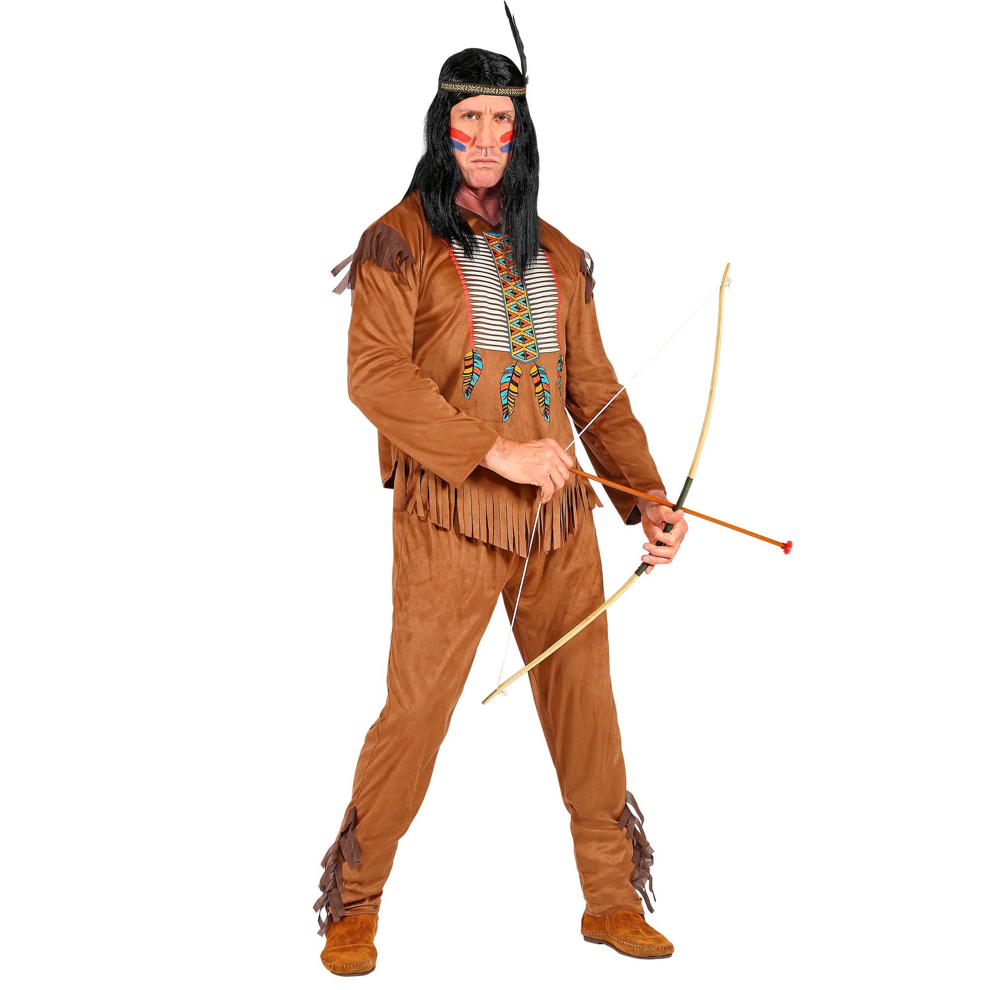 "INDIANER" (Oberteil, Hose, Stirnband) – Detailansicht