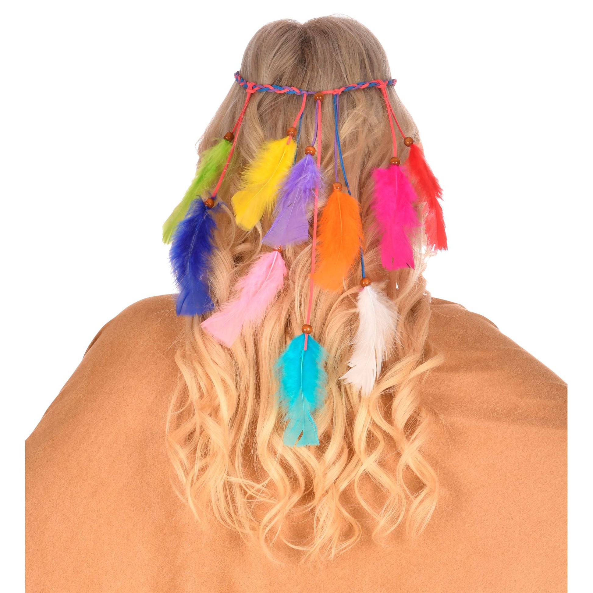 "INDIANER STIRNBAND MIT BUNTEN FEDERN" – Ansicht 3