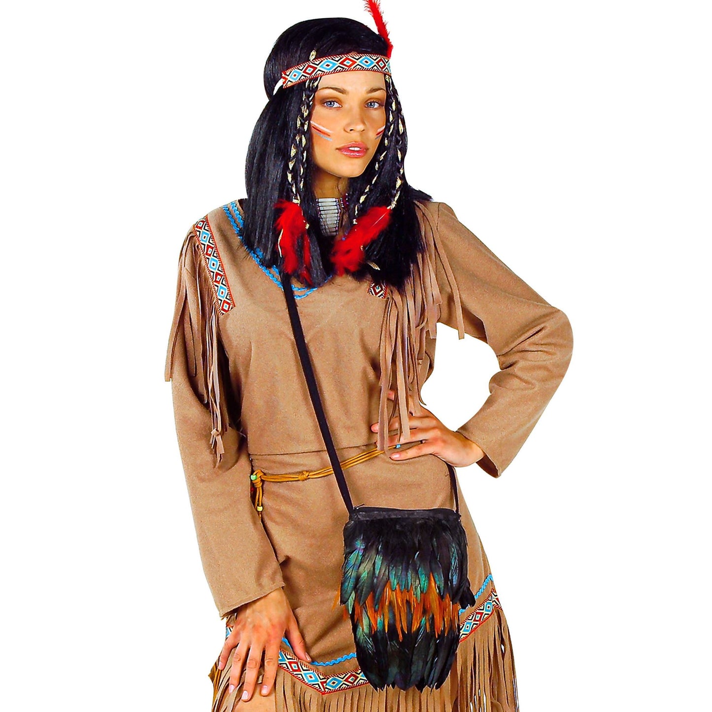 "INDIANER TASCHE MIT FEDERN" – Detailansicht