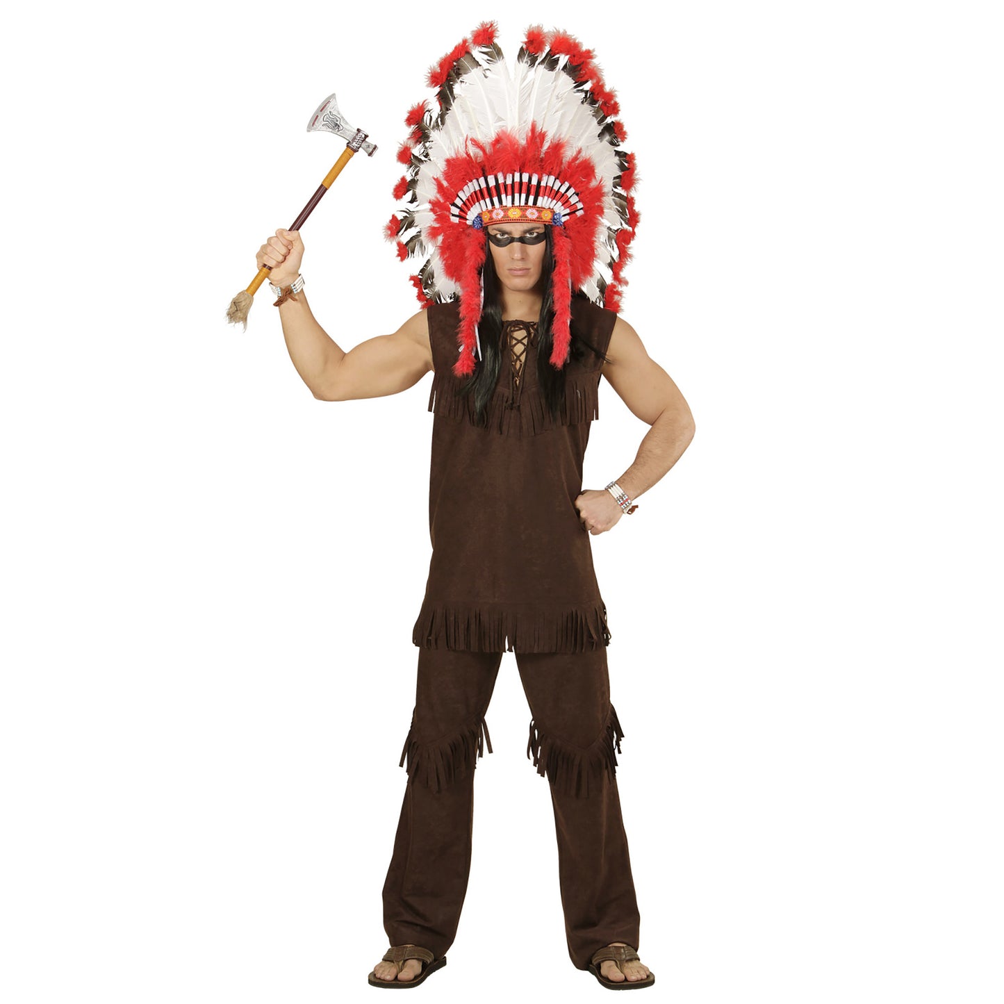 "INDIANER" (Weste, Hose) – Vorderansicht