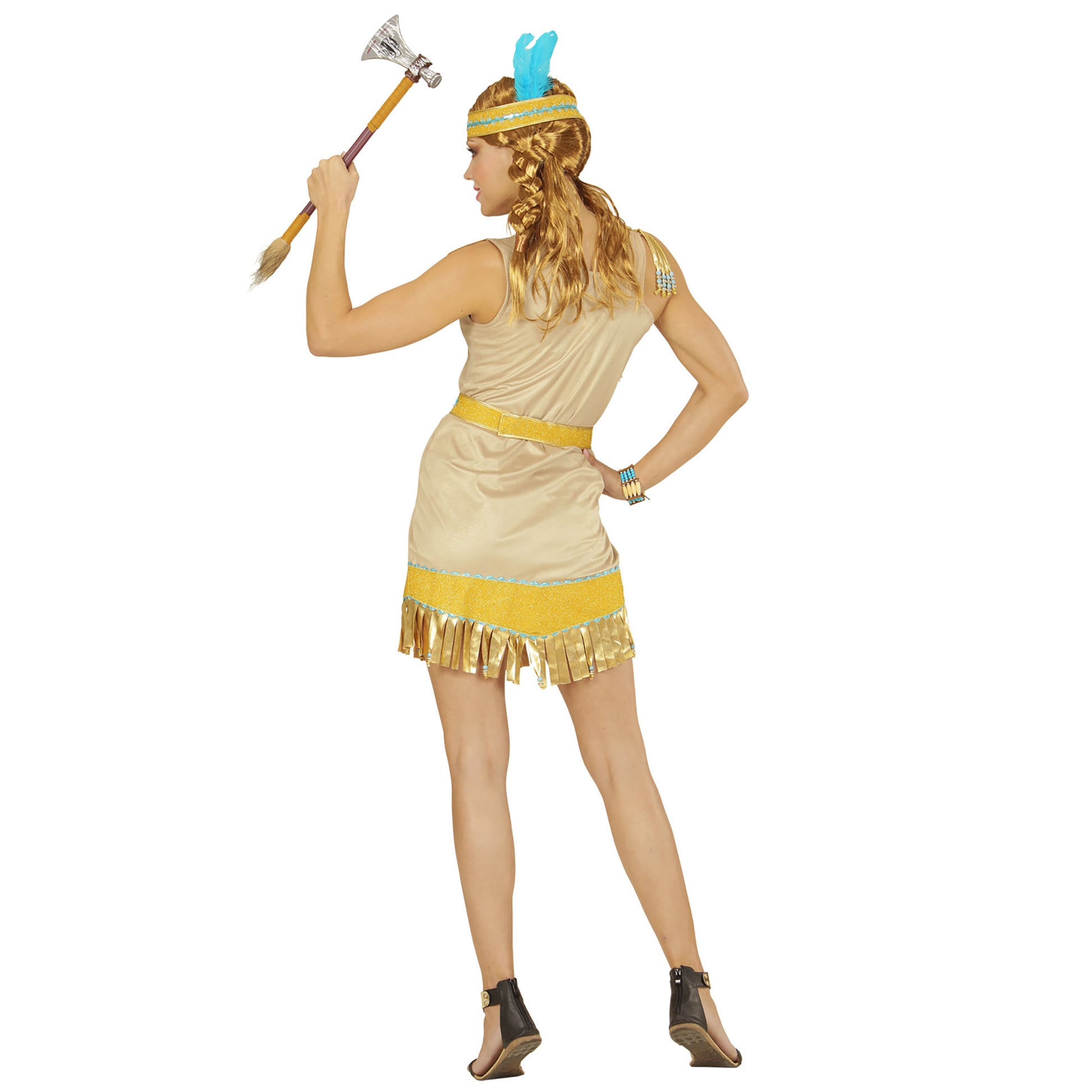 "INDIANERIN" (Kleid, Gürtel, Haarband) – Ansicht 3