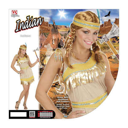 "INDIANERIN" (Kleid, Gürtel, Haarband) – Ansicht 4