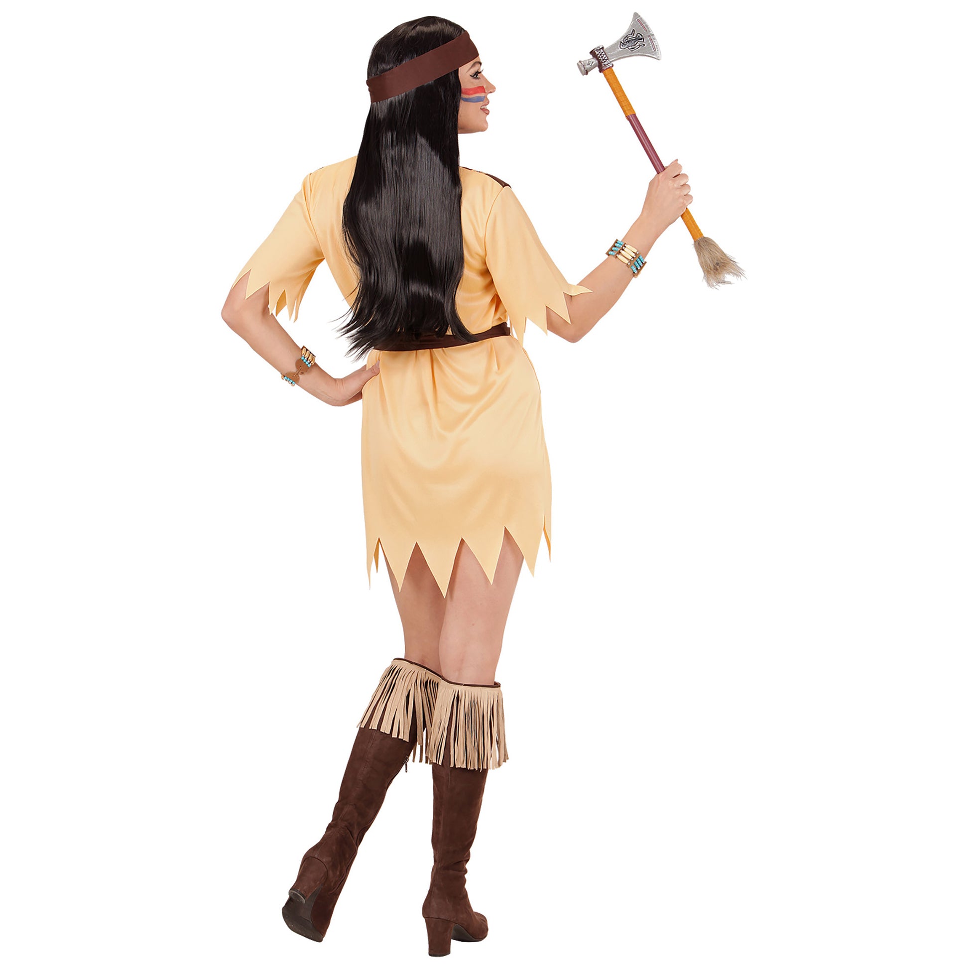 "INDIANERIN" (Kleid, Gürtel, Stirnband) – Ansicht 4