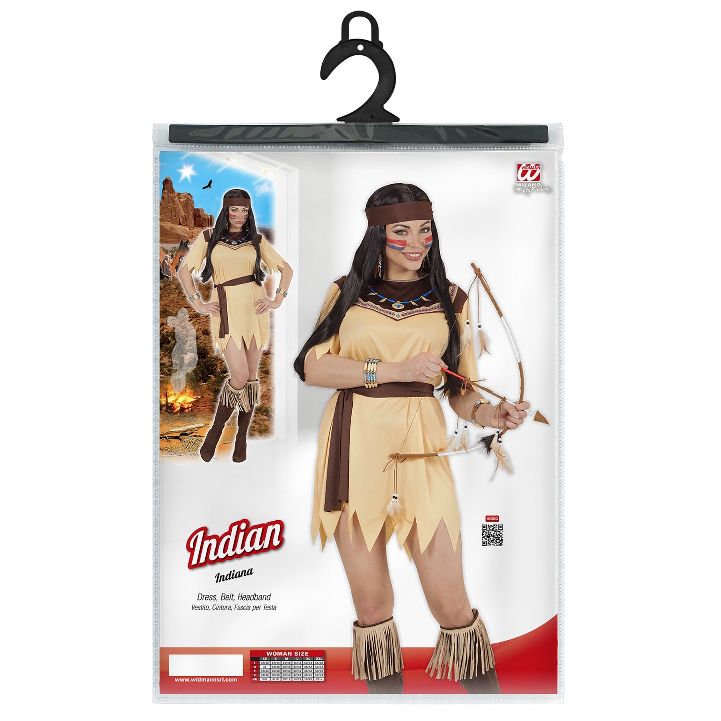 "INDIANERIN" (Kleid, Gürtel, Stirnband) – Ansicht 5