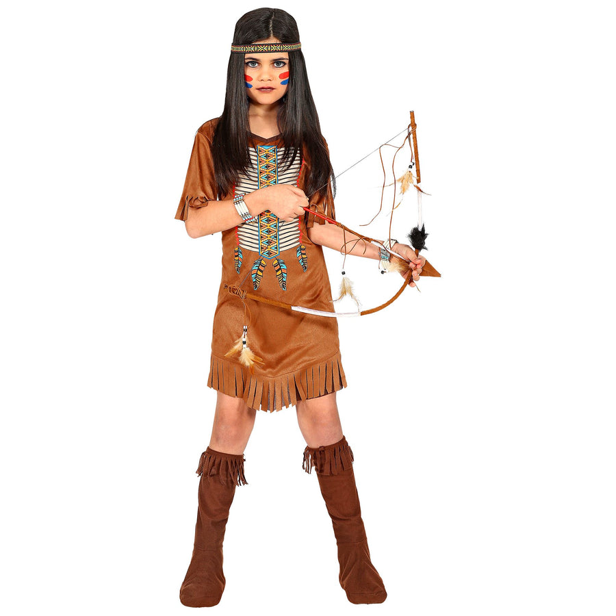 "INDIANERIN" (Kleid, Stirnband) – Detailansicht