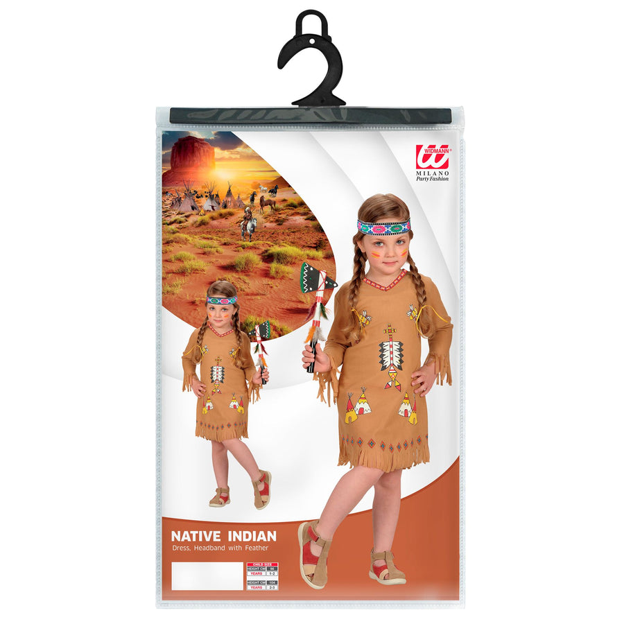"INDIANERIN" (Kleid, Stirnband) – Detailansicht