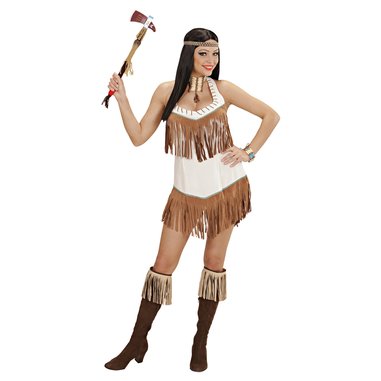 "INDIANERIN" (Kleid, Stirnband) – Detailansicht