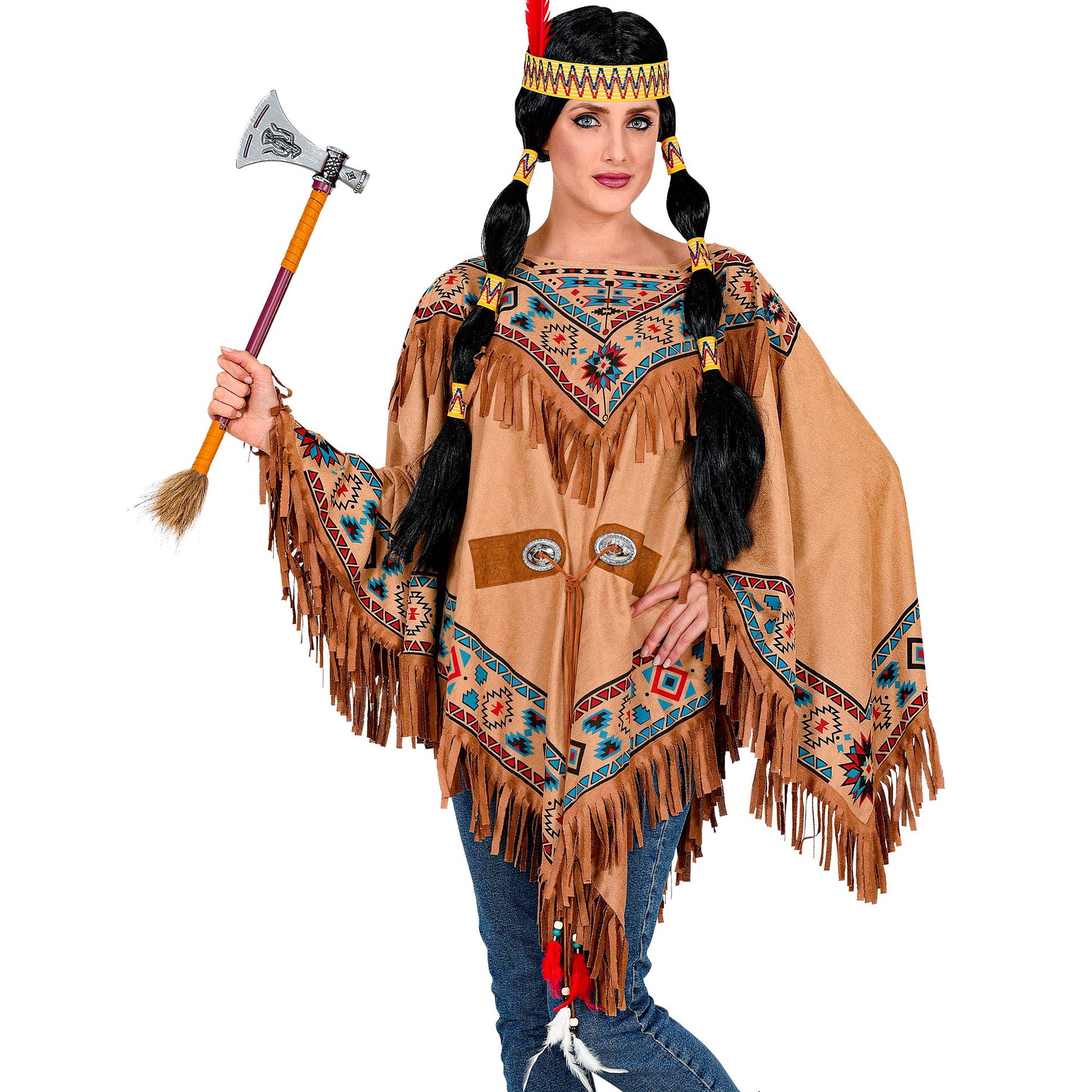 "INDIANERIN" (Poncho) – Vorderansicht