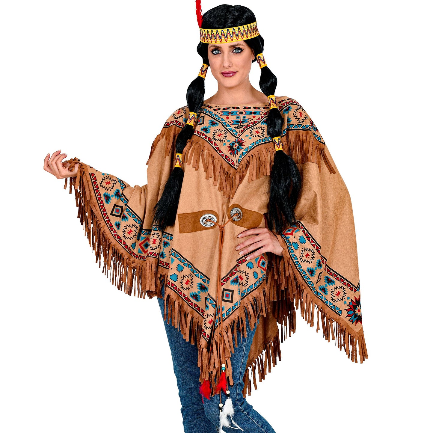 "INDIANERIN" (Poncho) – Detailansicht