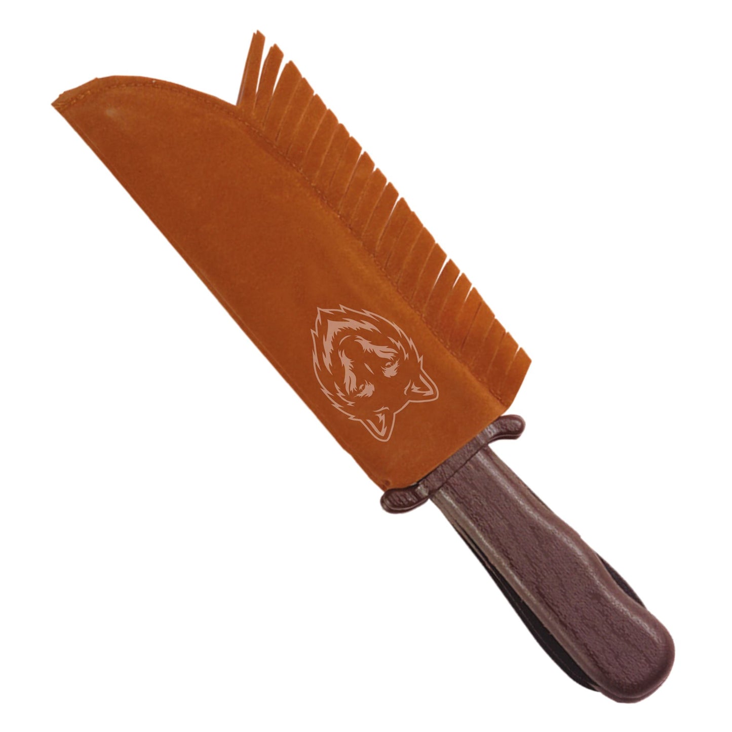"INDIANERMESSER MIT WILDLEDEROPTIKTASCHE" - 28 cm – Detailansicht