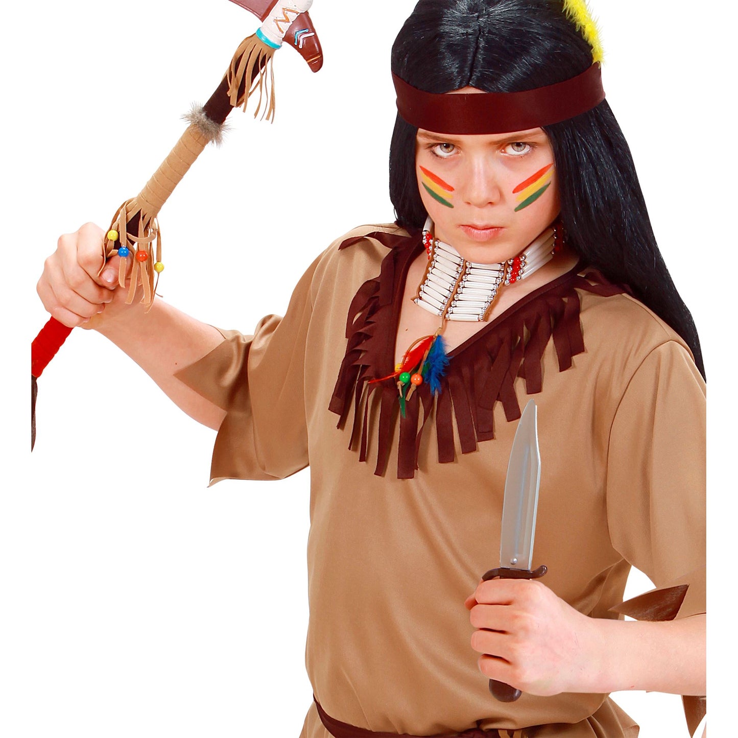 "INDIANERMESSER MIT WILDLEDEROPTIKTASCHE" - 28 cm – Ansicht 4