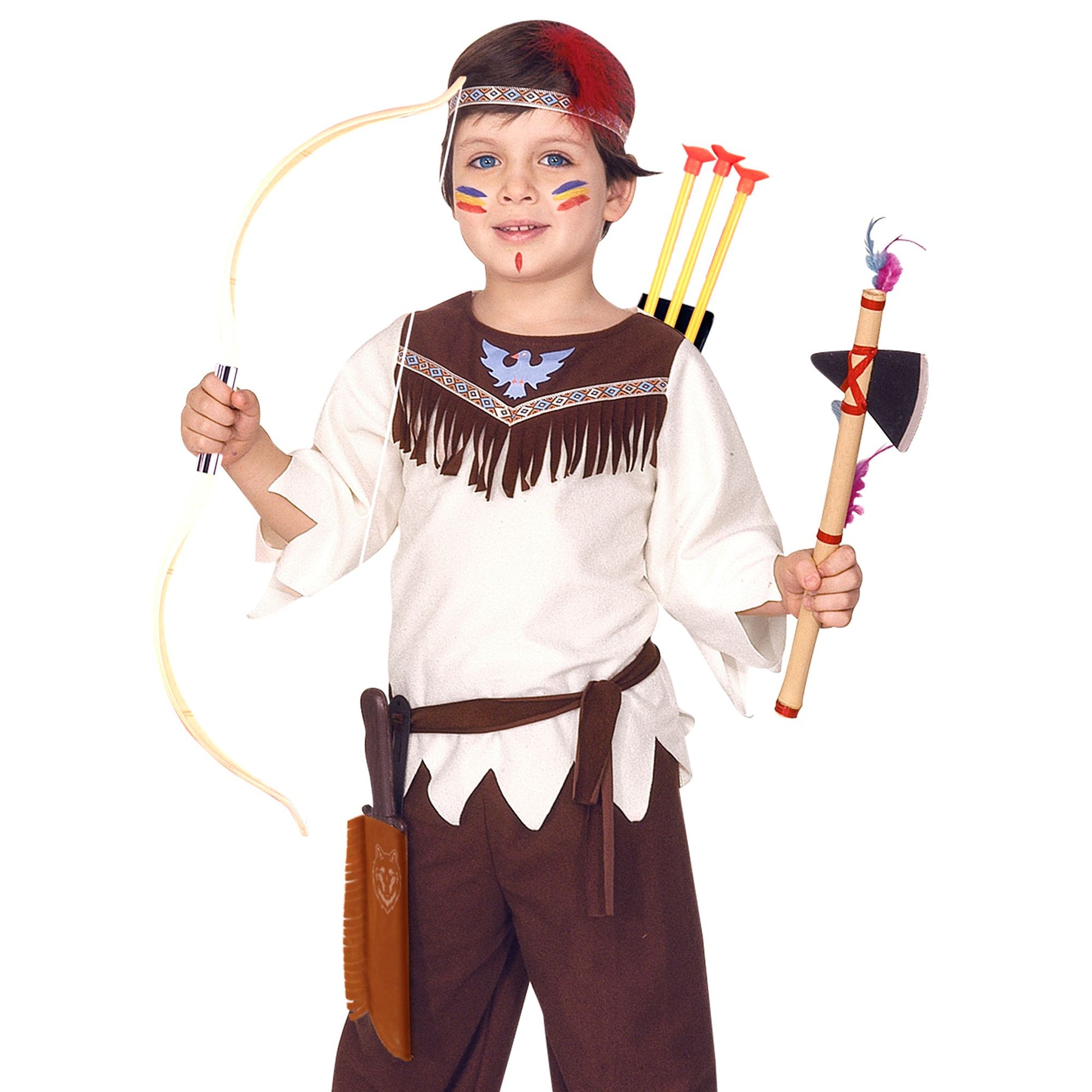 "INDIANERMESSER MIT WILDLEDEROPTIKTASCHE" - 28 cm – Ansicht 5