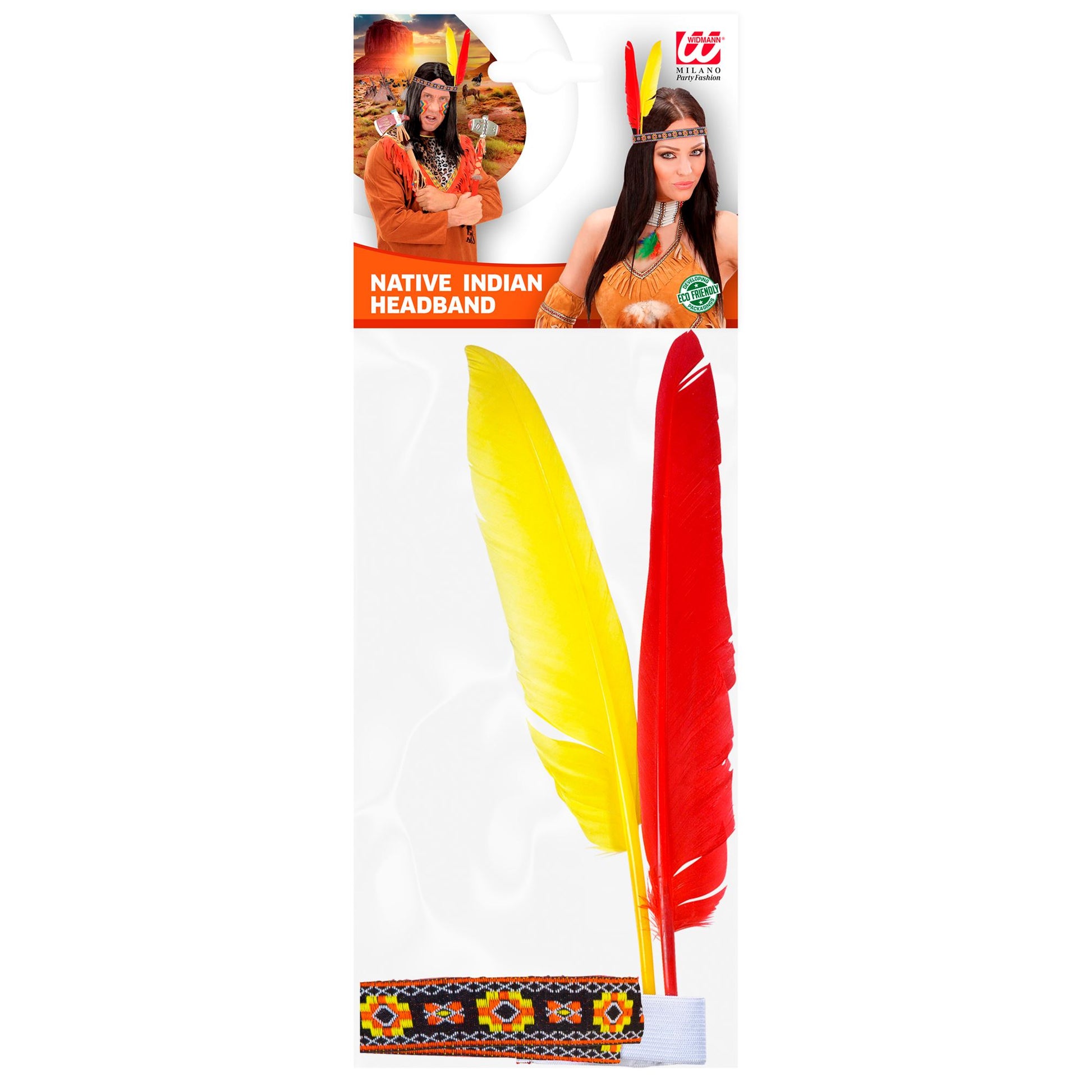 "INDIANERSTIRNBAND MIT 2 FEDERN" – Detailansicht