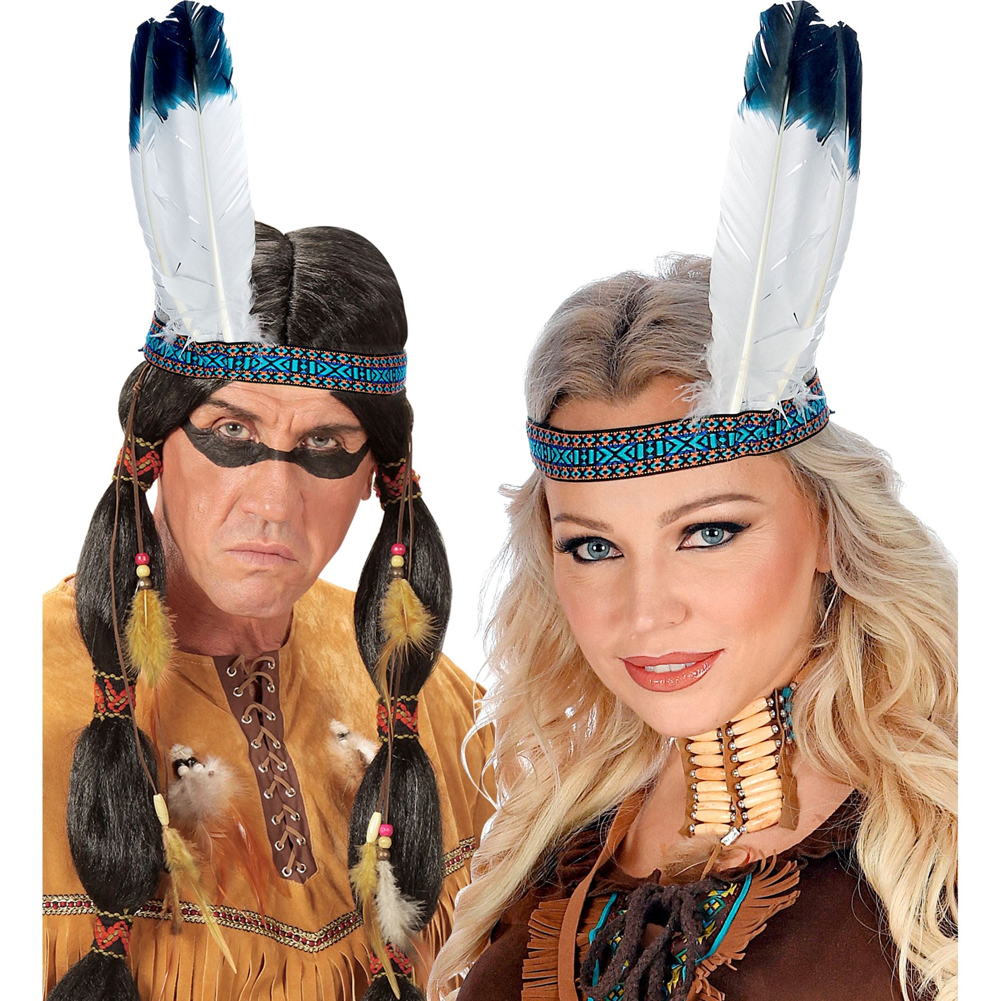 "INDIANERSTIRNBAND MIT ZWEI FEDERN" – Ansicht 3