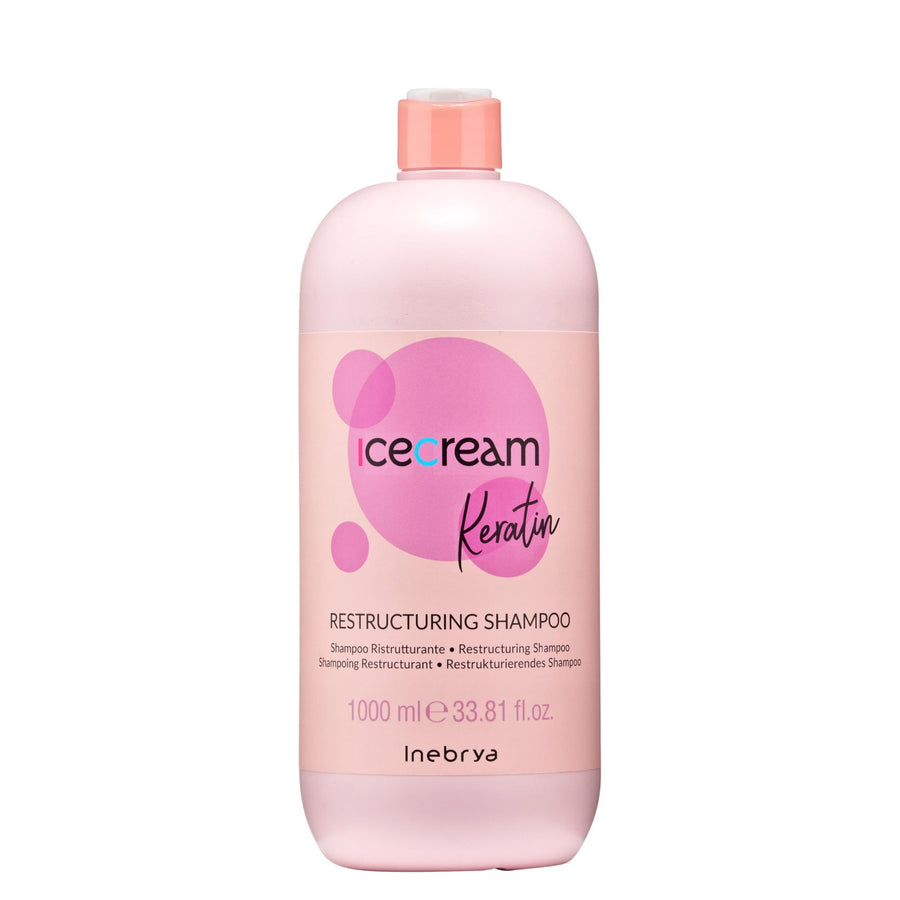 Inebrya Inebrya, Ice Cream Keratin, Haarshampoo, Umstrukturierung, 1000 ml Regular