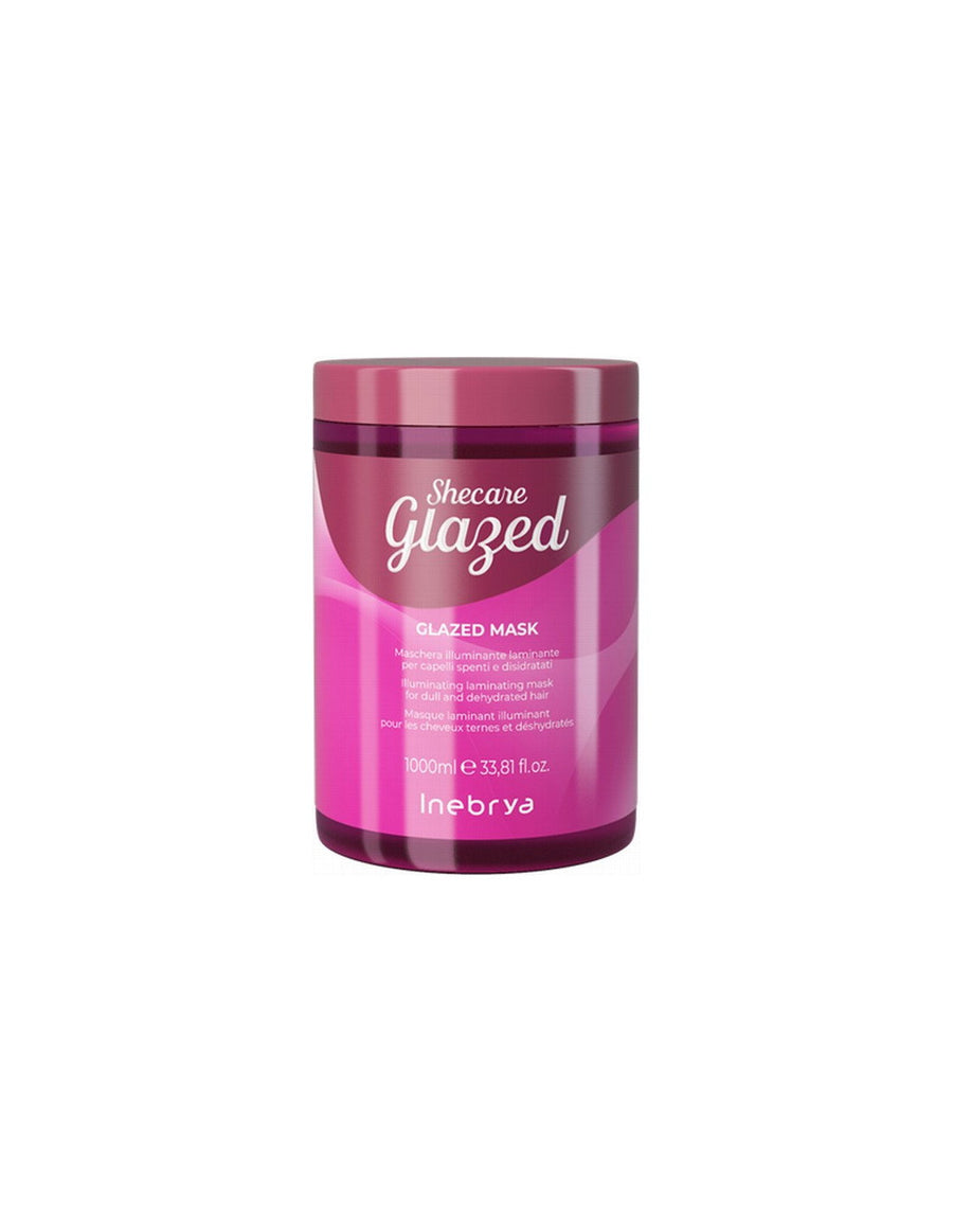 Inebrya Inebrya, Shecare Glazed, Haarbehandlungs-Crememaske, Erleuchtend, 1000 ml Regular