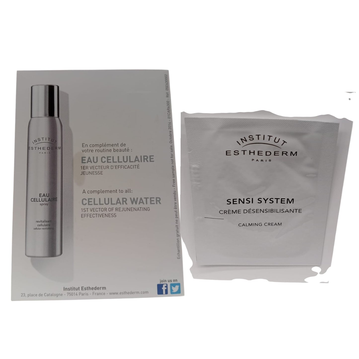 Institut Esthederm Institut Esthederm, Sensi System, Beruhigend, Tag & Nacht, Sahne, Für das Gesicht, 2 ml *Muster Sample