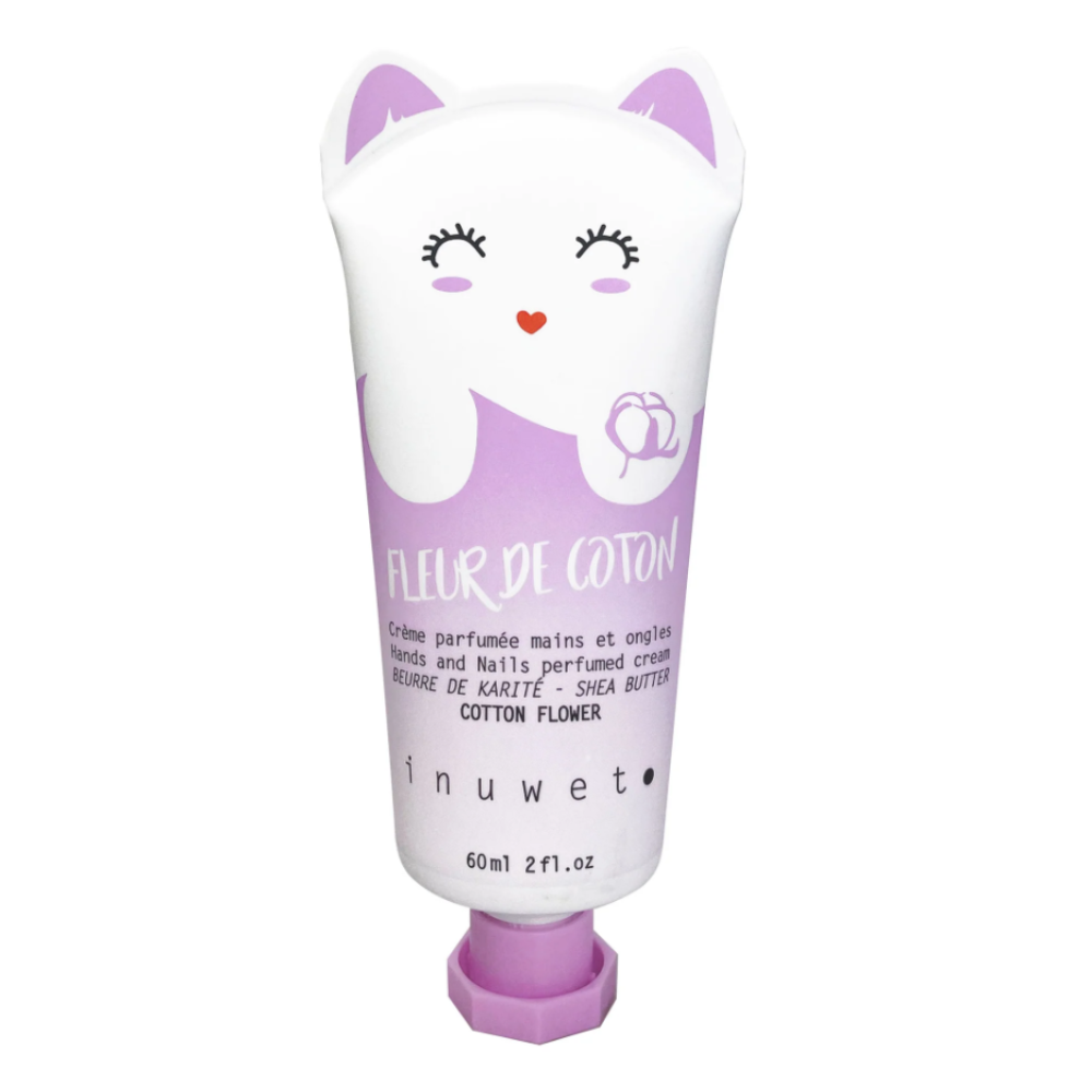 Inuwet, Fleur de Coton, Vegan, Nourishing & Softening, Hand- und Nagelcreme, Floral, 60 ml