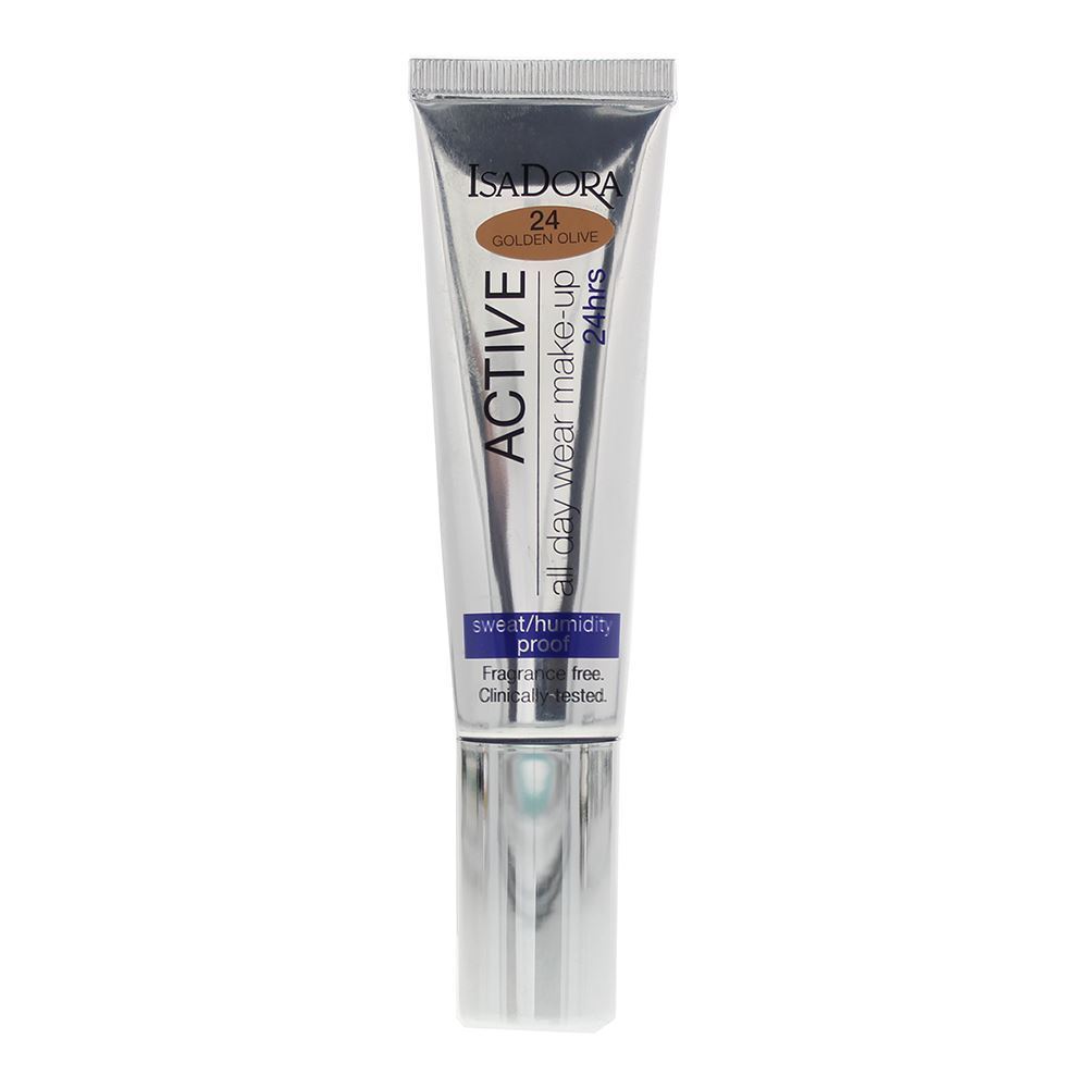 IsaDora IsaDora, 24 Hrs Active, Natürlich, Flüssige Grundierung, 24, Goldene Olive, 35 ml Regular