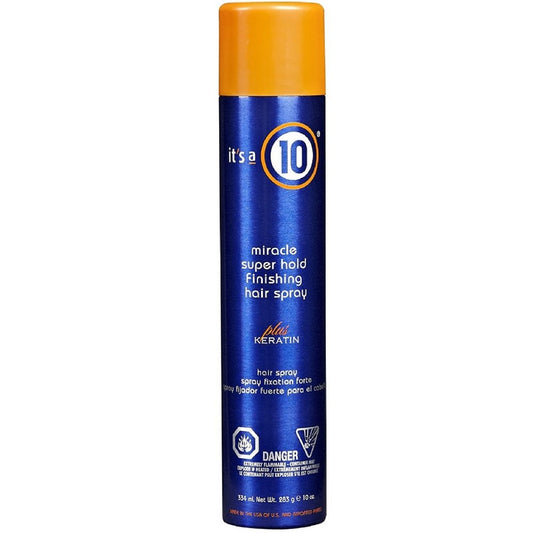 It`s a 10 It's a 10, Miracle Super Hold Finishing Spray Plus Keratin, Haarspray, Stil, Extra starker Halt, 334 ml Regular