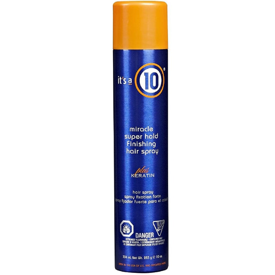 It`s a 10 It's a 10, Miracle Super Hold Finishing Spray Plus Keratin, Haarspray, Stil, Extra starker Halt, 334 ml Regular