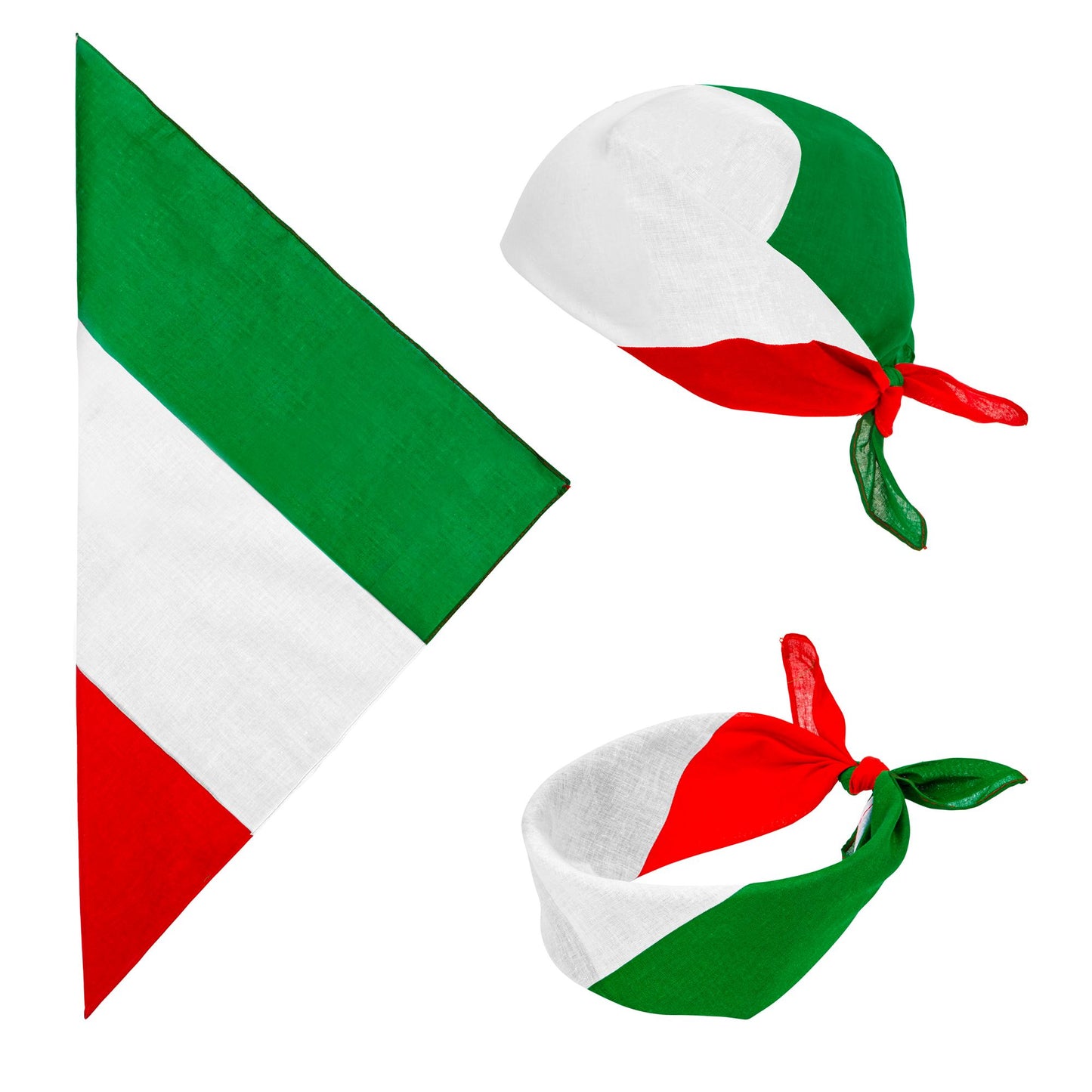 "ITALIEN BANDANA" 55x55 cm - 100% Baumwolle – Vorderansicht