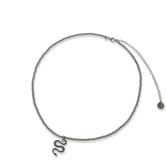 JACK&CO JCN0391 Schmuck Schwarz Silver 925° -