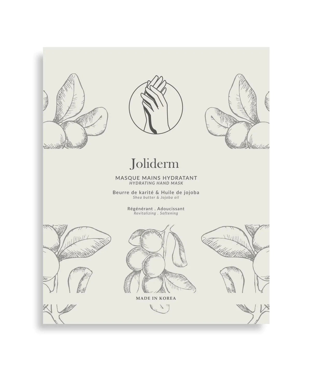Duo Set, Joliderm, Joliderm, Sheabutter und Kokosöl, Feuchtigkeitsspendend & Weichmachend, Handtuchmaske, 2 stk, 2