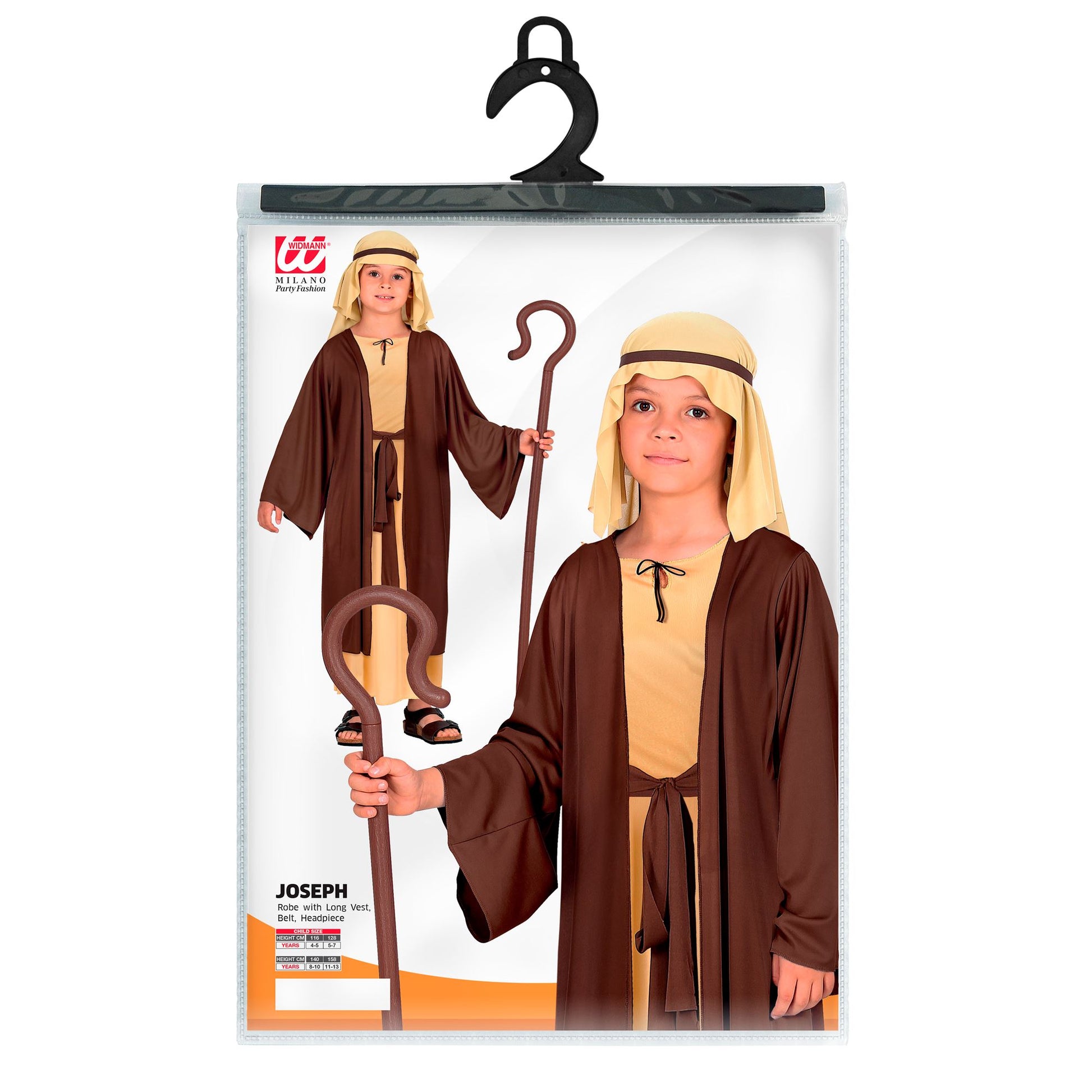 "JOSEF" (Gewand mit langer Weste, Gürtel, Kopfbedeckung) – Ansicht 4