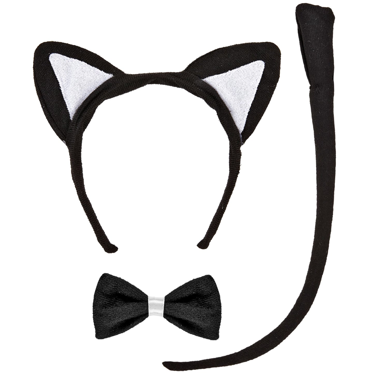 "KÄTZCHEN" Dress- Up- Set (Ohren, Fliege, Schwanz) – Vorderansicht