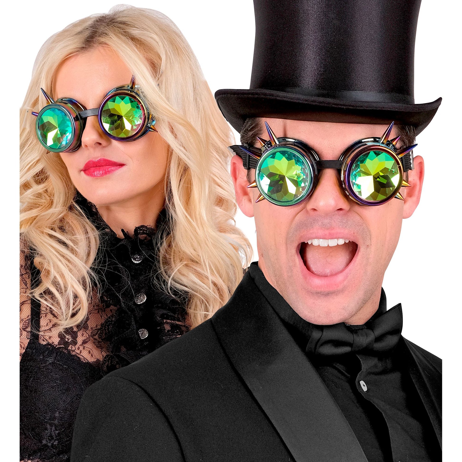 "KALEIDOSKOPISCHE STEAMPUNK BRILLE" – Ansicht 3