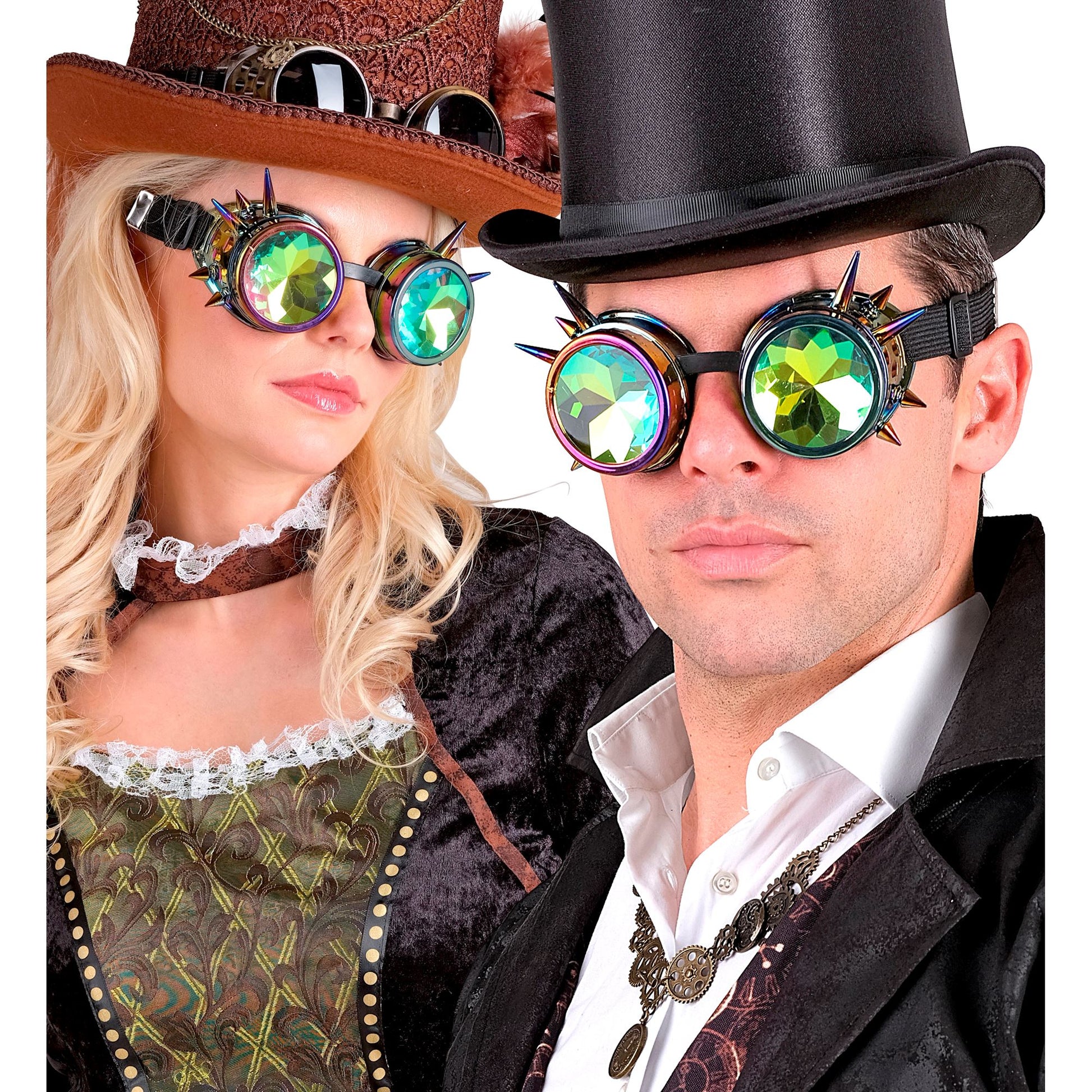 "KALEIDOSKOPISCHE STEAMPUNK BRILLE" – Ansicht 4