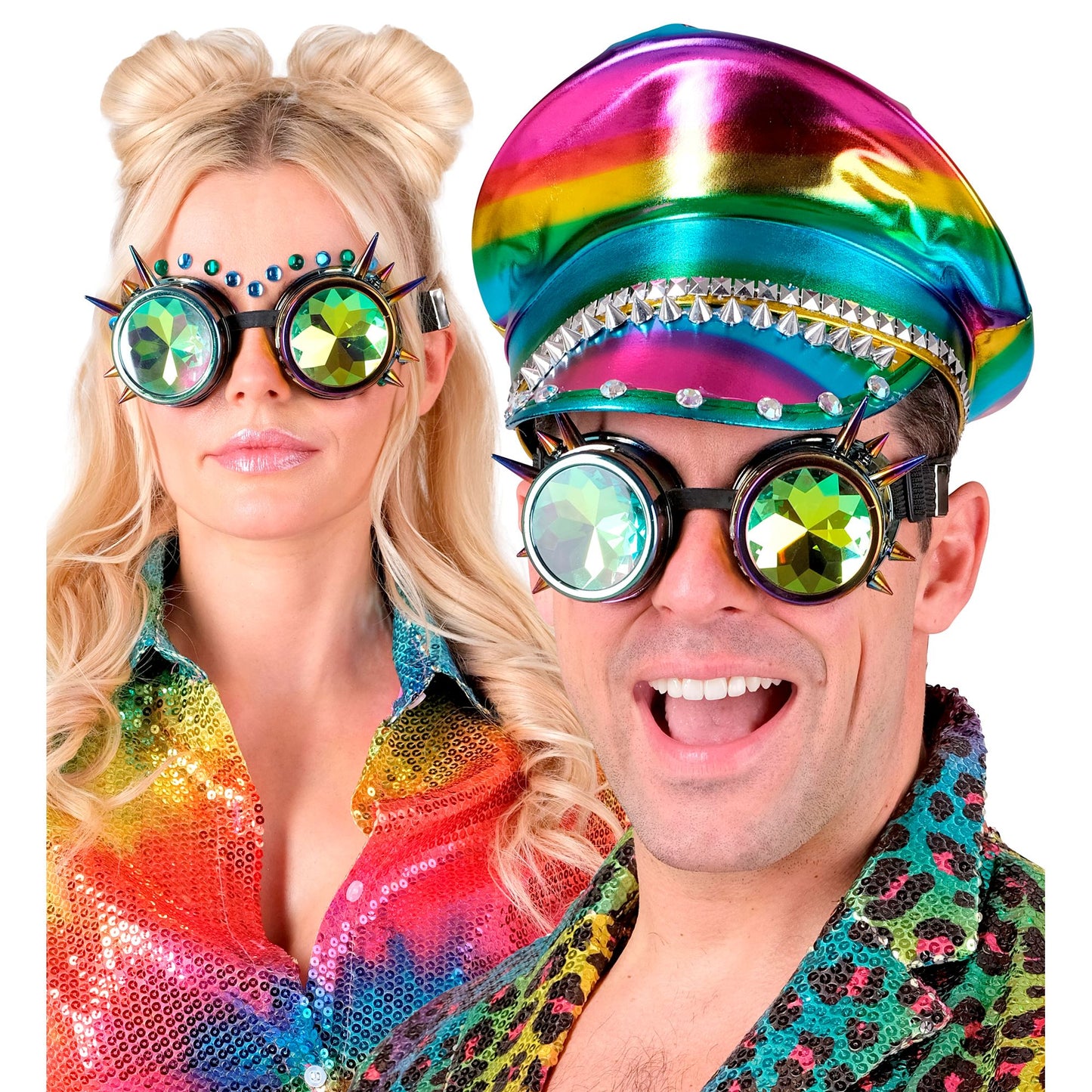 "KALEIDOSKOPISCHE STEAMPUNK BRILLE" – Ansicht 5