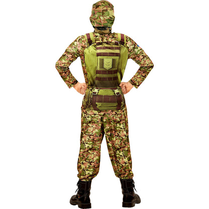 "KAMPF SOLDAT" (Muskelshirt, Hose, Maske mit Kapuze) – Ansicht 4