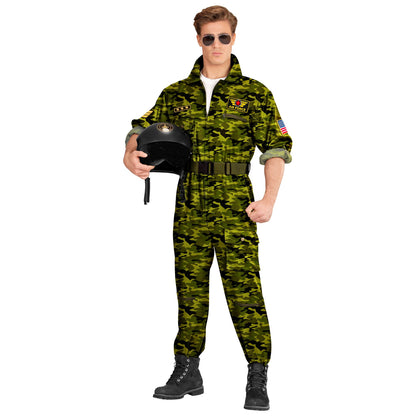 "KAMPFJETPILOT" (Overall, Gürtel) – Vorderansicht