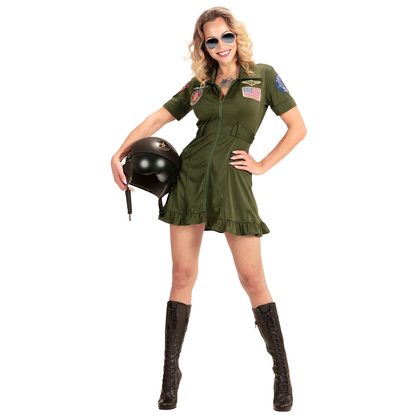 "KAMPFJETPILOTIN" (Kleid) – Detailansicht