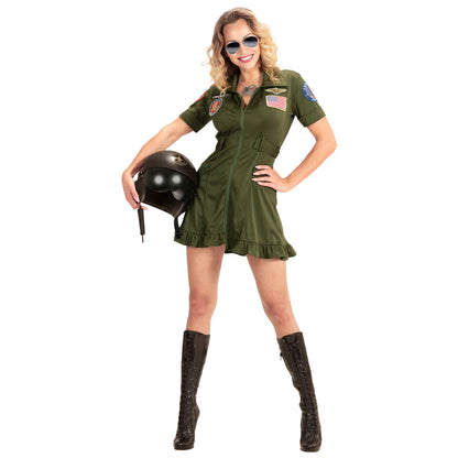 "KAMPFJETPILOTIN" (Kleid) – Detailansicht