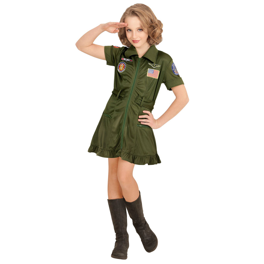 "KAMPFJETPILOTIN" (Kleid) – Vorderansicht