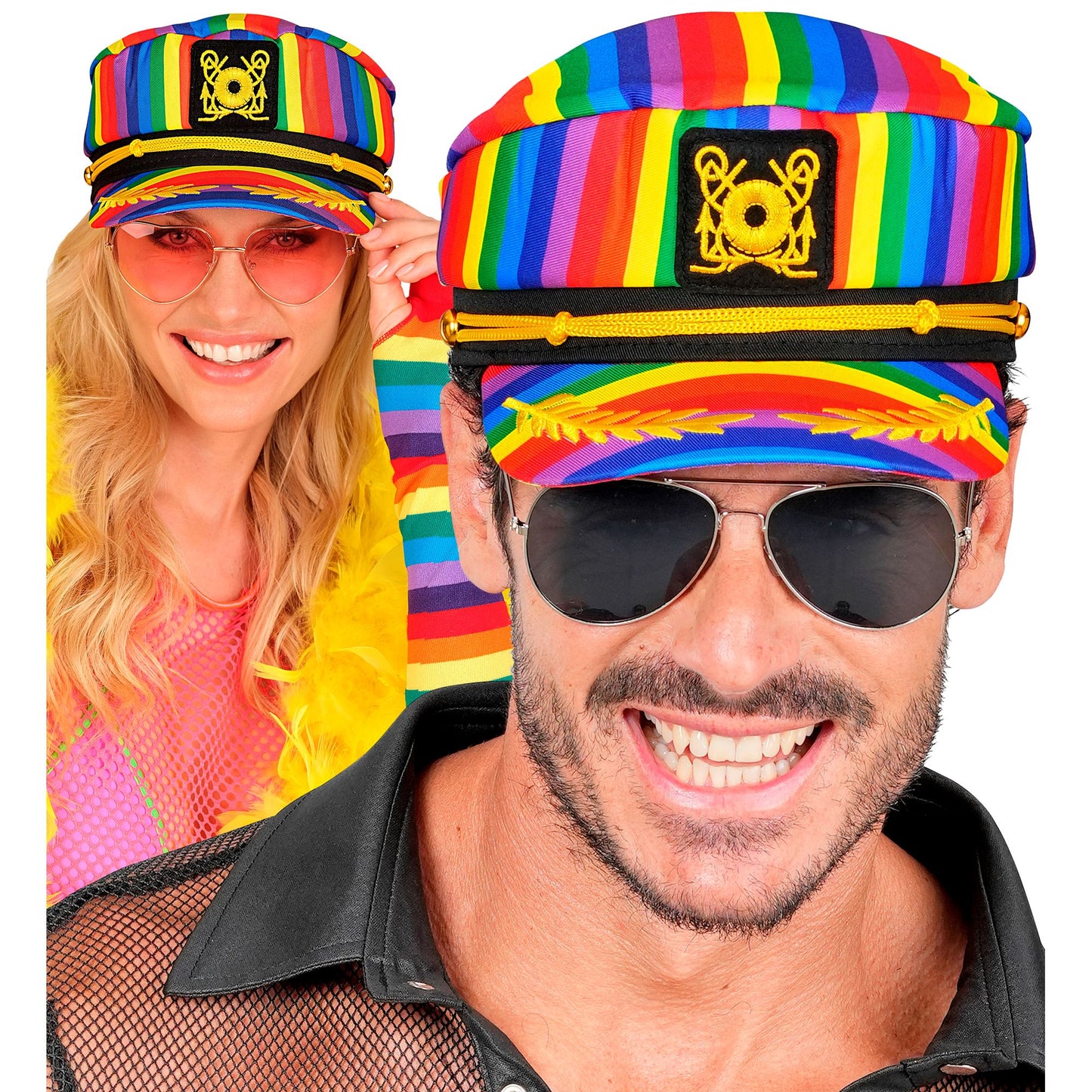 "KAPITÄNSMÜTZE REGENBOGEN PRIDE" – Ansicht 3