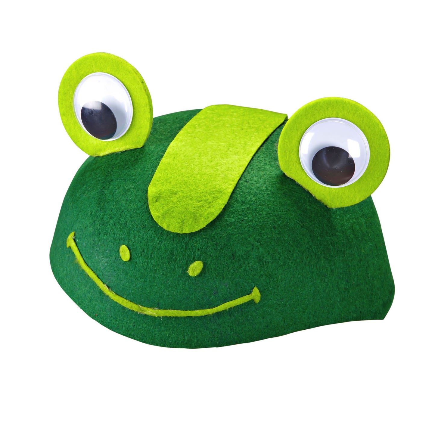 "KAPPE FROSCH" aus Filz – Vorderansicht