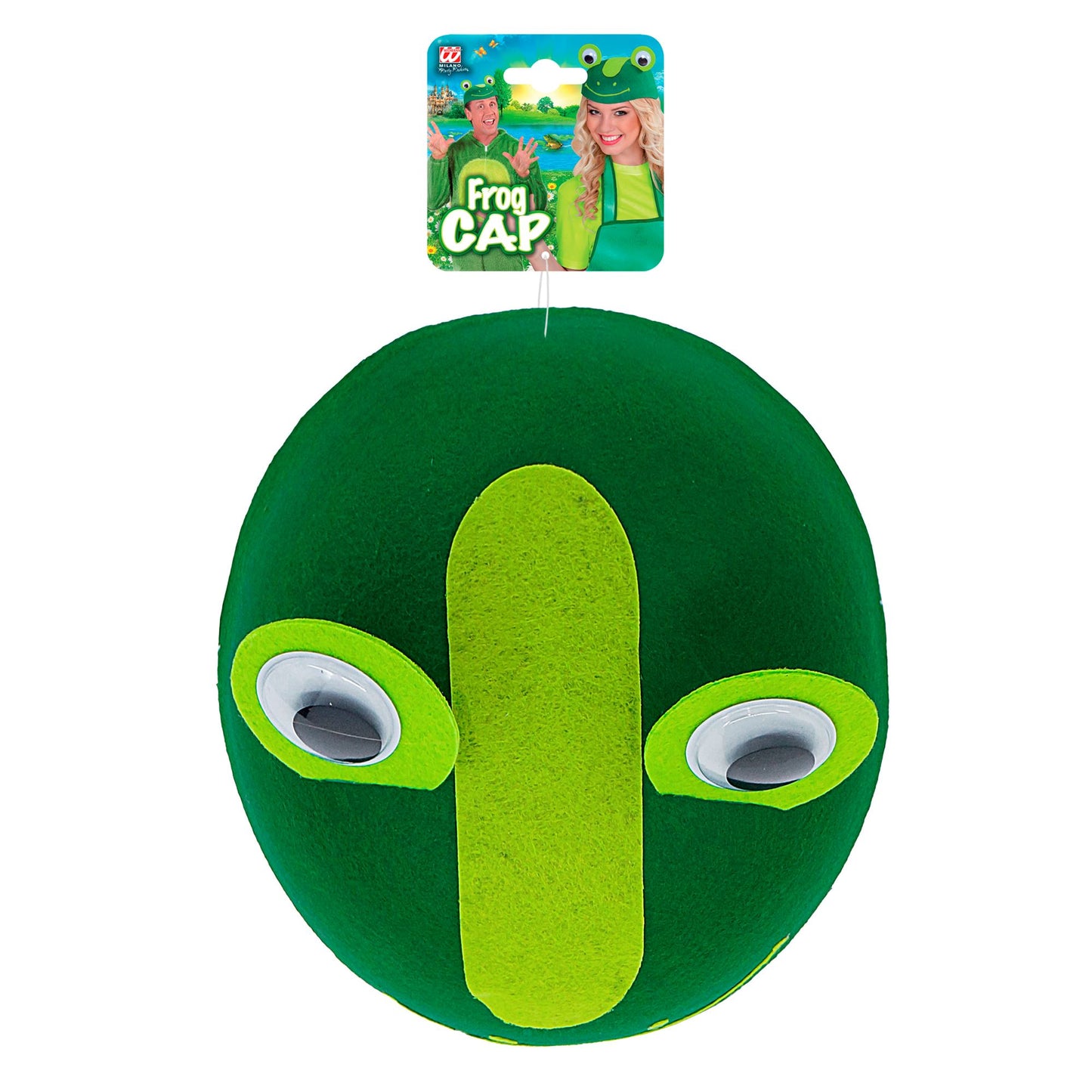 "KAPPE FROSCH" aus Filz – Detailansicht