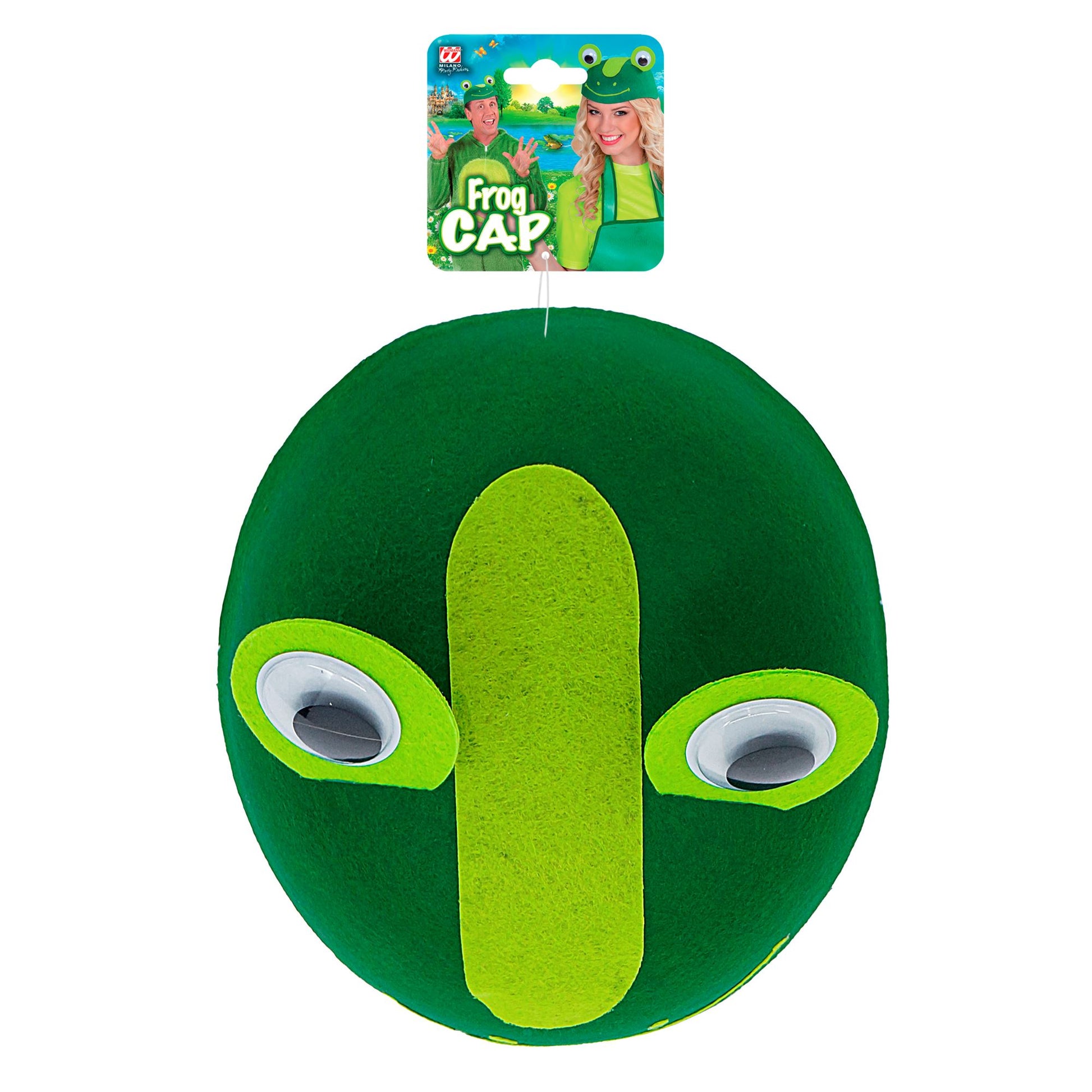 "KAPPE FROSCH" aus Filz – Detailansicht