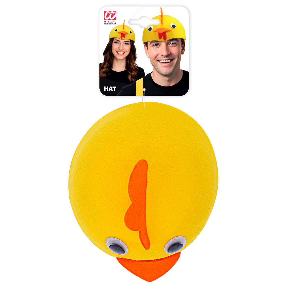 "KAPPE HUHN" aus Filz – Detailansicht