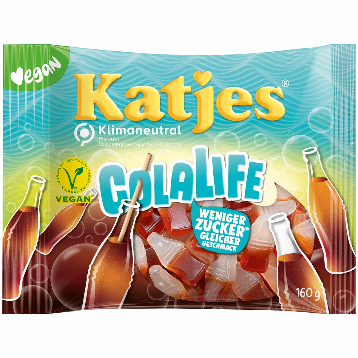 Katjes ColaLife Fruchtgummi mit Cola-Geschmack 160 g Packung