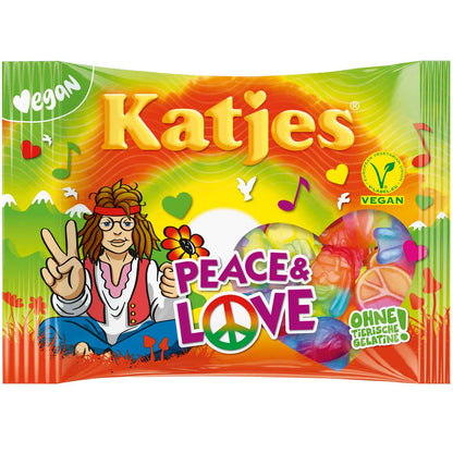 Katjes Peace & Love 175g veganes Fruchtgummi – Produktansicht