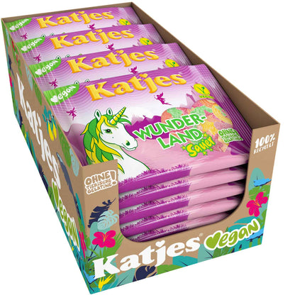 Katjes Wunderland Sauer 175g vegane saure Fruchtgummis – Seitenansicht