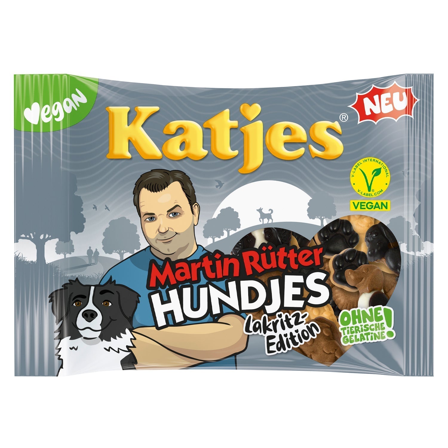 Katjes Martin Rütter Hundjes weiches Lakritz 175g Verpackung